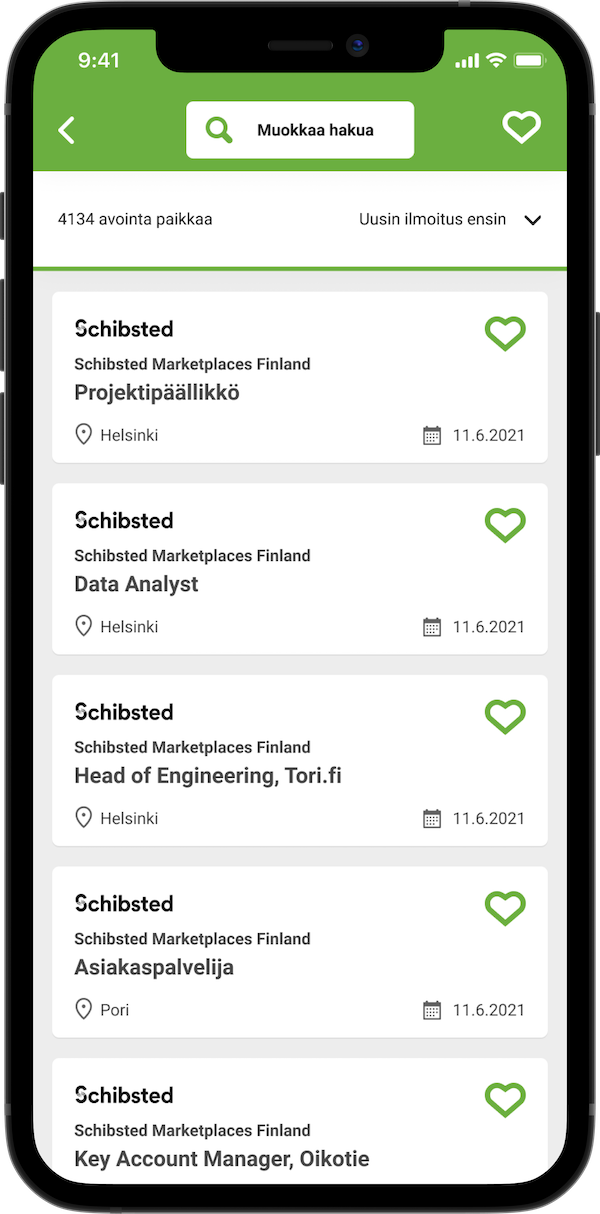 Selaa työpaikkoja
